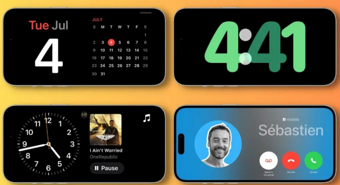 莆田苹果手机维修分享iOS17横屏充电待机显示有什么好处 