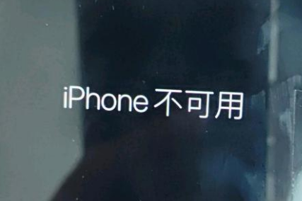 莆田苹果服务网点分享锁屏界面显示“iPhone 不可用”如何解决 